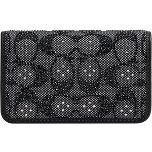 Coach Crystal Signature Jacquard Essential Slim Card Case